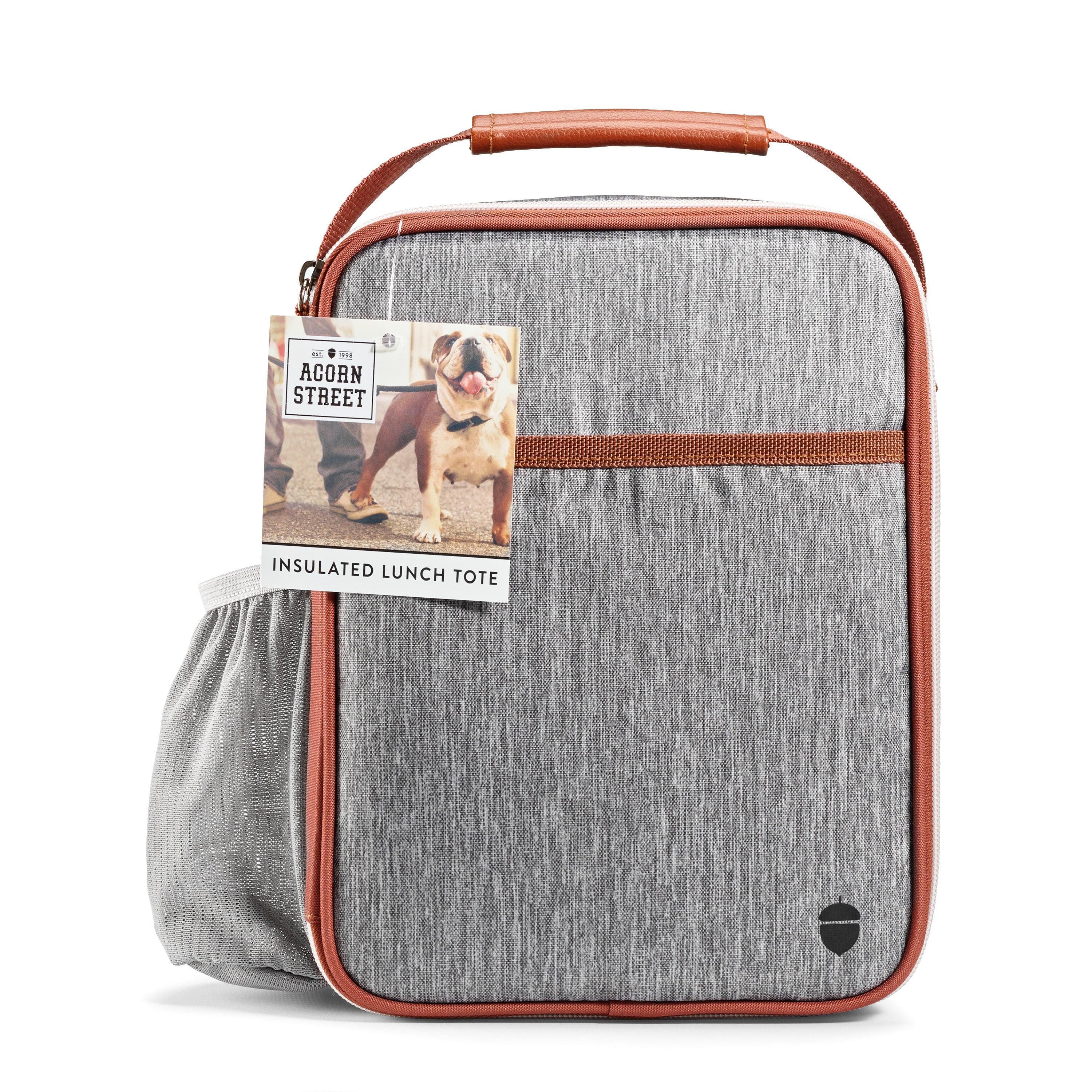Acorn St by Fit & Fresh Vertical Insulated Reusable Lunch Bag for Men, Women, Kids, Steel - Image 2