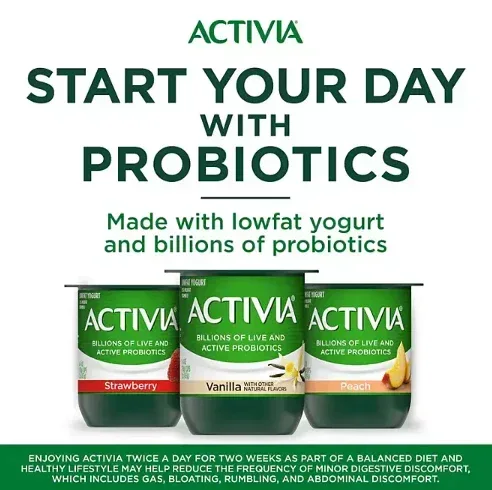 Activia Probiotic Lowfat Yogurt Variety Pack (4 oz., 24 ct.)