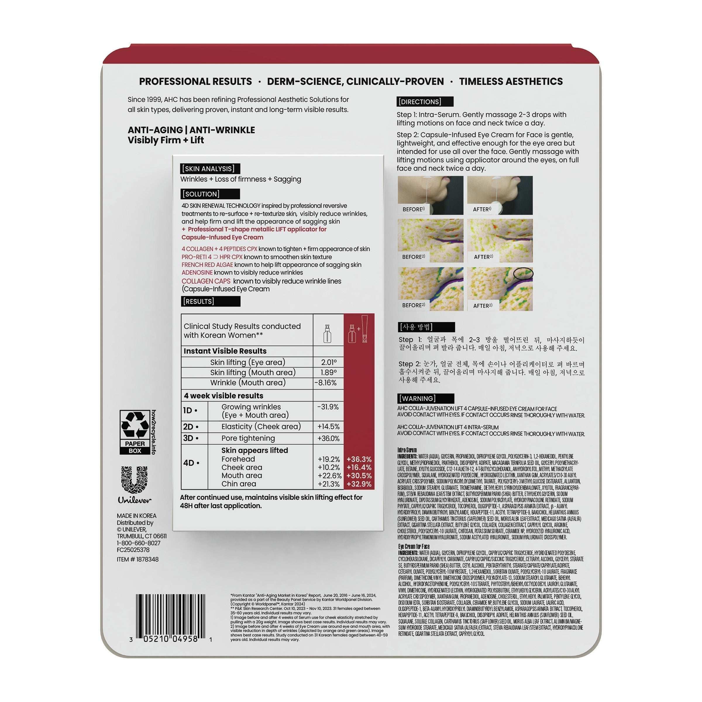 AHC Pro Shot Colla-Juvenation Serum + Eye Cream - Image 6