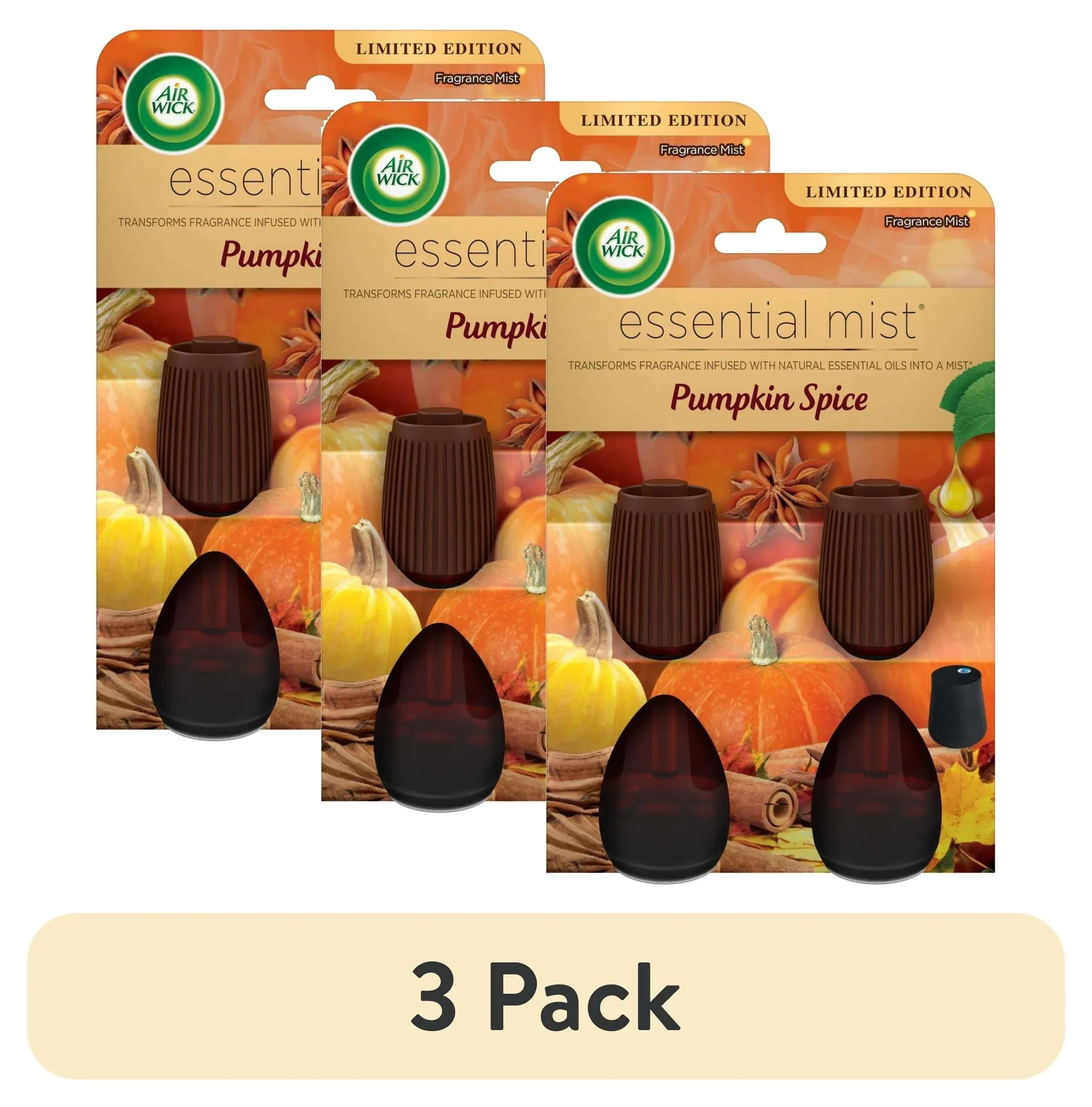 Air Wick Essential Mist Diffuser Air Freshener Refills, Fall Scent, Pumpkin Spice, 2 Count - Image 7