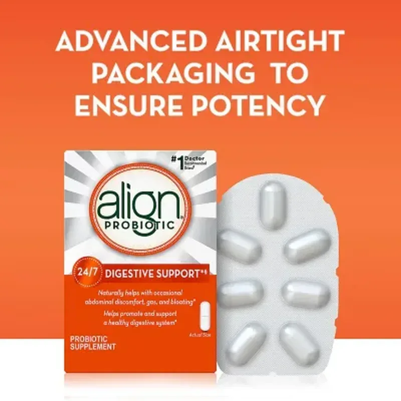 Align Probiotic Supplement for Daily Digestive Health Capsules (84 Ct.) - Image 8