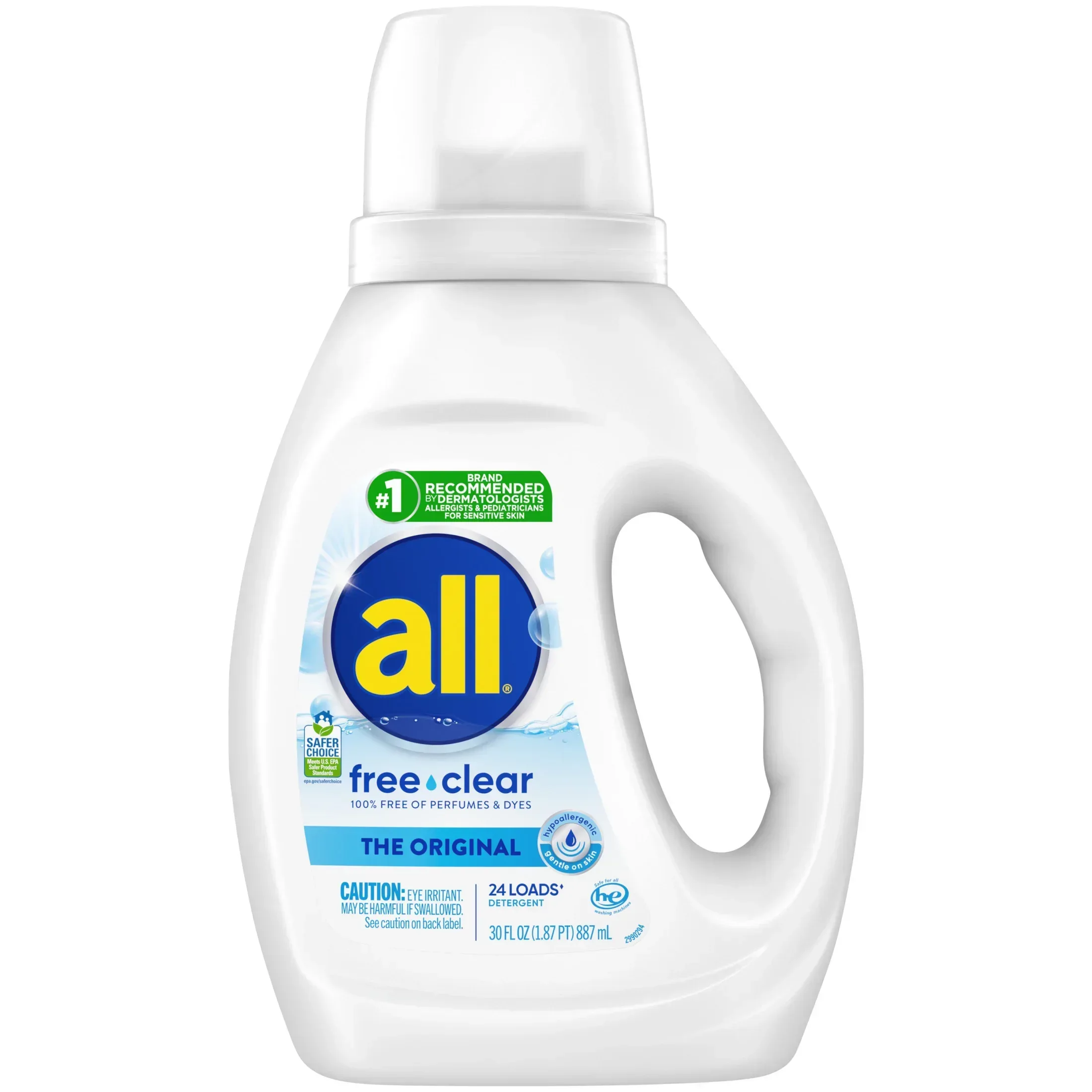 all Free Clear Liquid Laundry Detergent, 30 oz, 24 Loads - Image 12