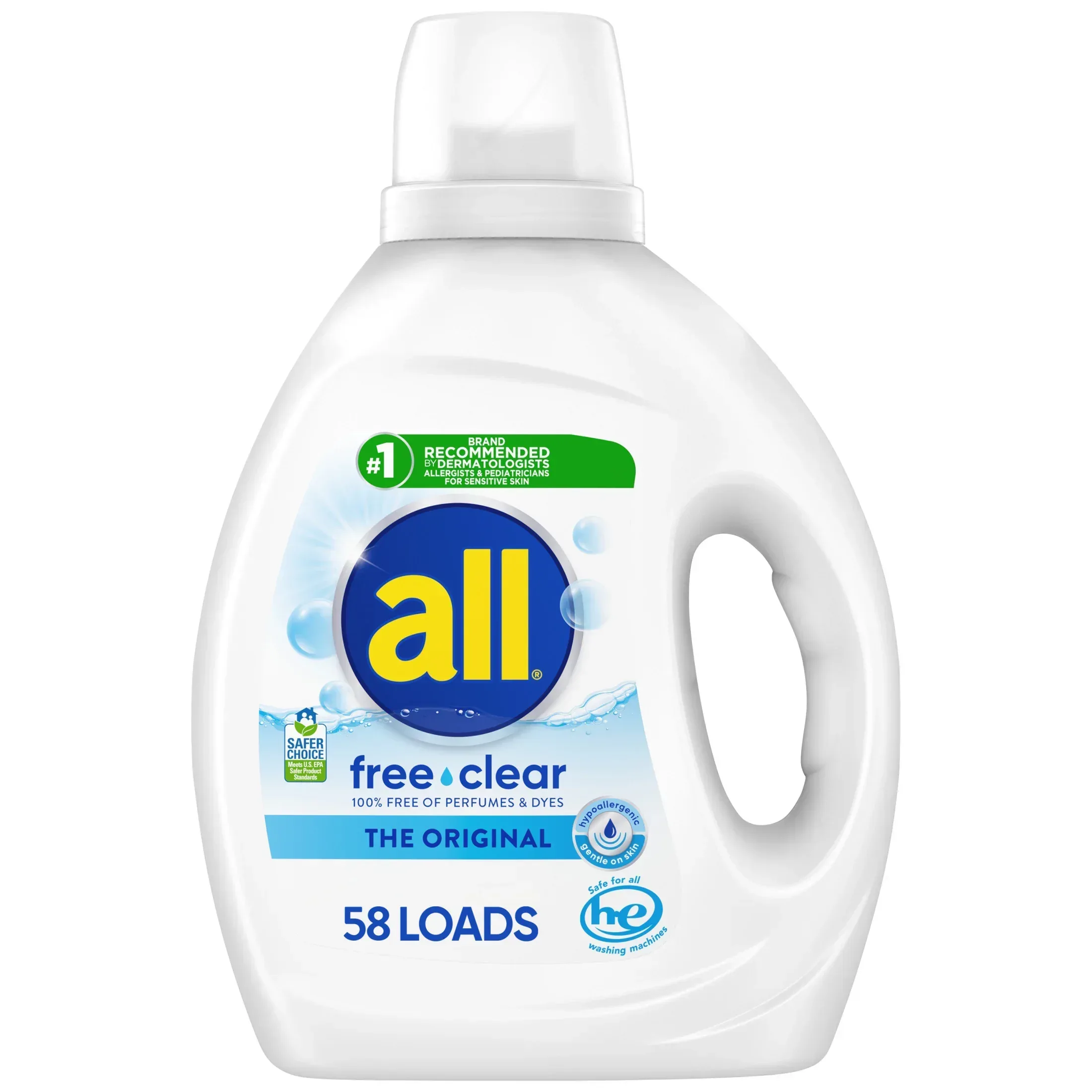 all Free Clear Liquid Laundry Detergent, 30 oz, 24 Loads - Image 13