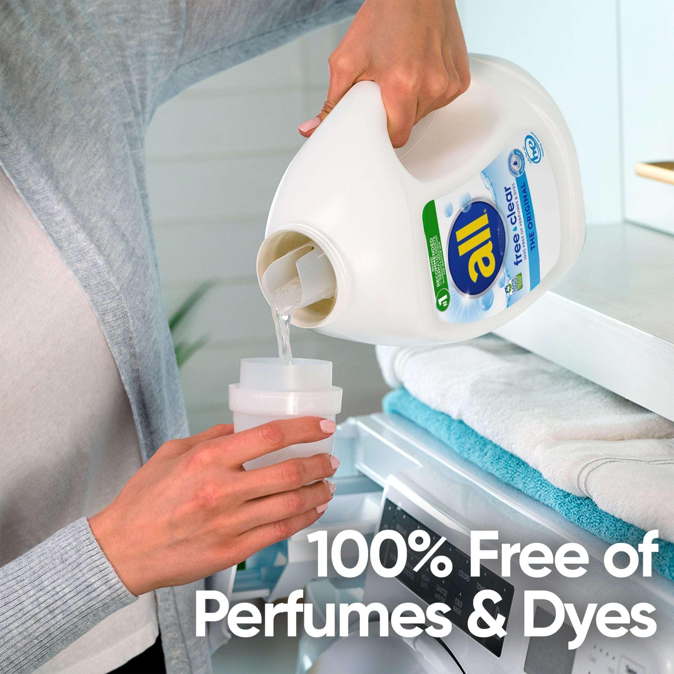 all Free Clear Liquid Laundry Detergent, 30 oz, 24 Loads - Image 3