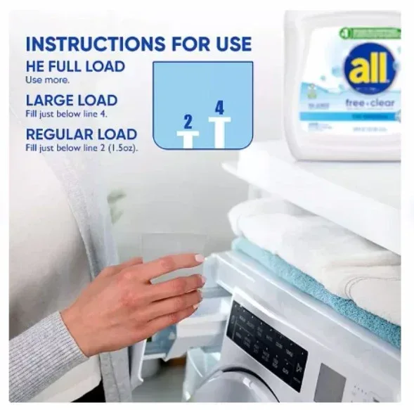 all free clear Liquid Laundry Detergent, The Original, 166 loads, 250 fl. oz. - Image 4