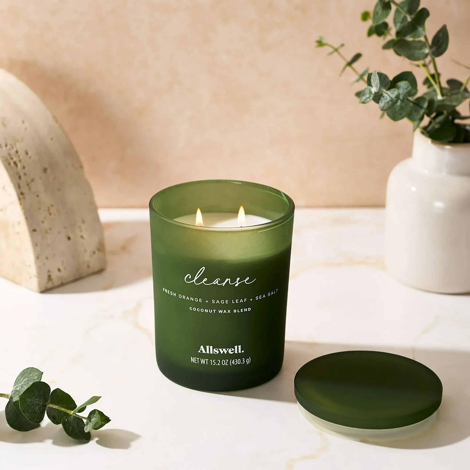 Allswell Scented 2-Wick Spa Jar Candle 15oz. - Image 14