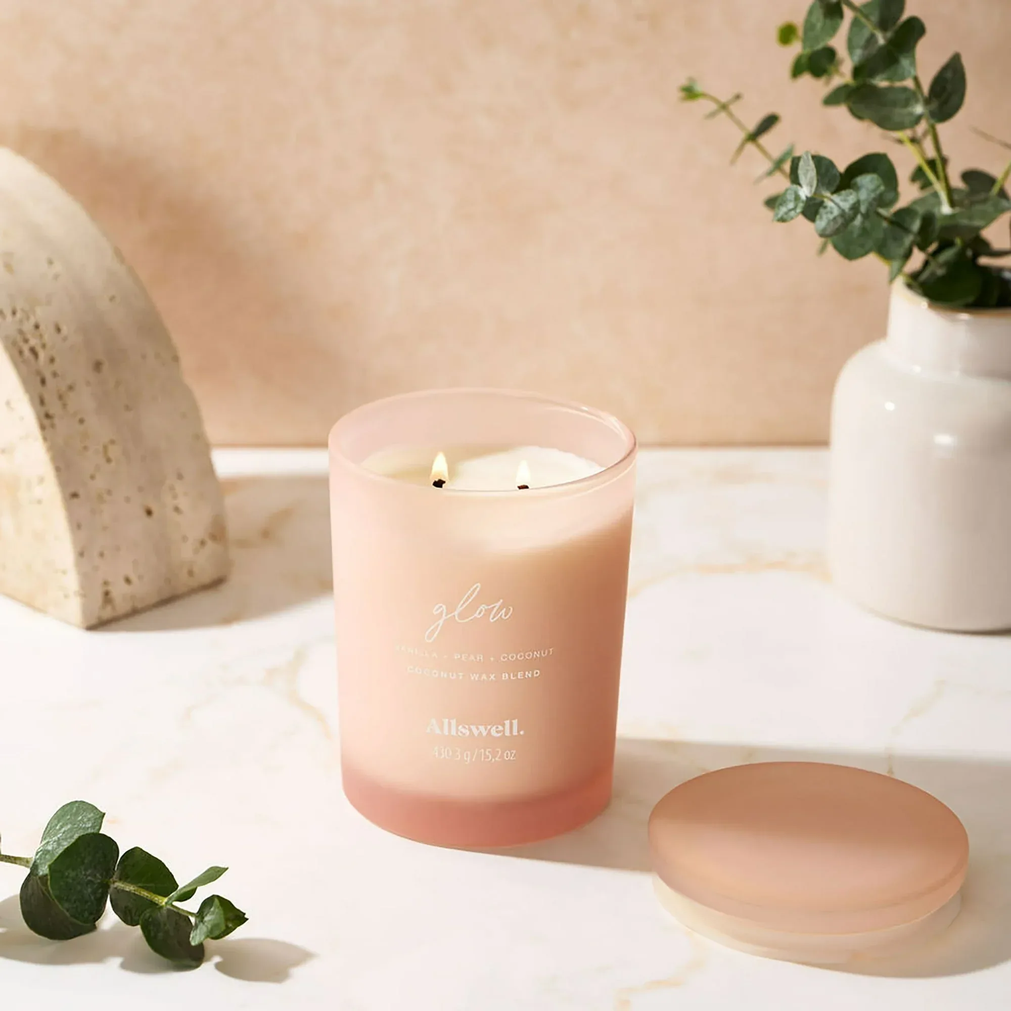 Allswell Scented 2-Wick Spa Jar Candle 15oz. - Image 2