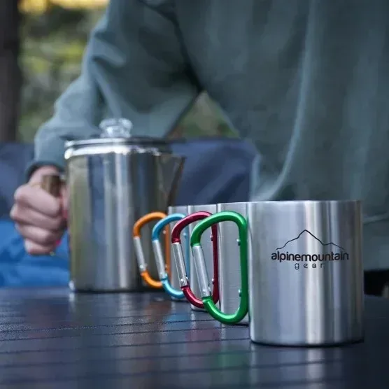 Alpine Mountain Gear 5-piece Stainless Steel Coffee Set - Image 5