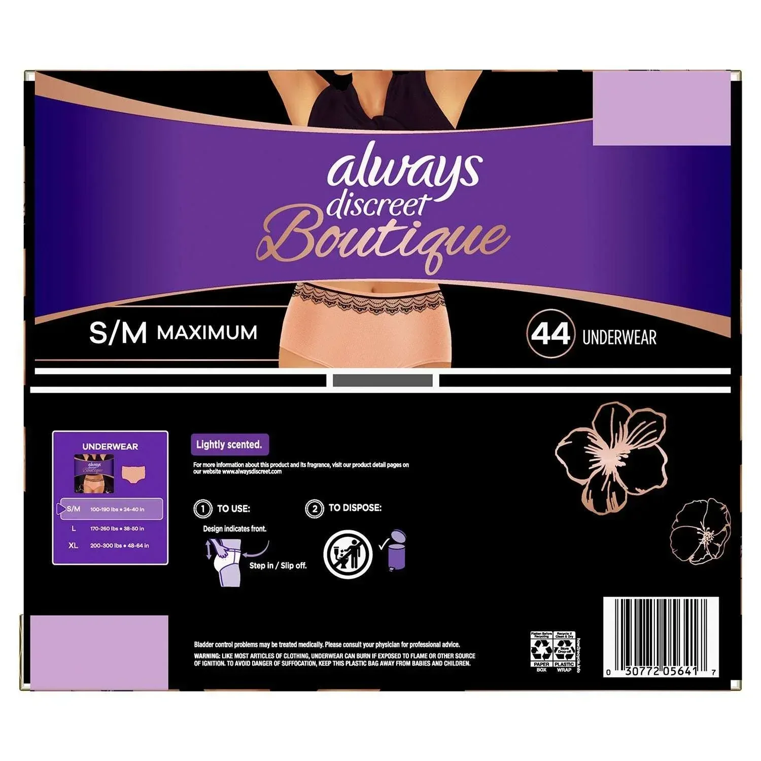 Always Discreet Boutique Incontinence Underwear, Maximum, Choose Size - Image 10