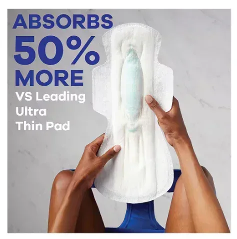 Always Extra-Heavy Overnight Maxi Pads with Flexi-Wings, 54 ct. - Image 3