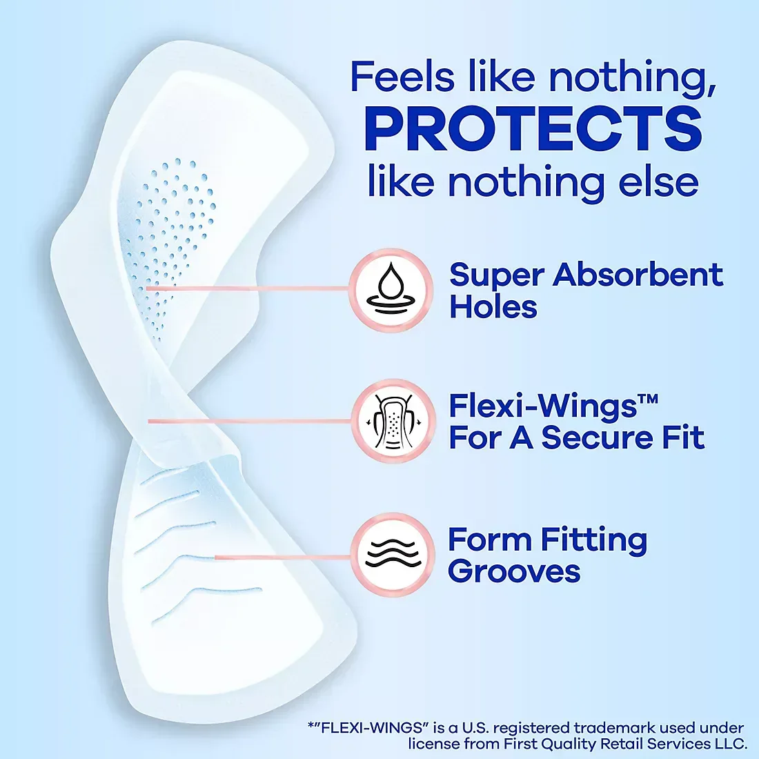 Always Infinity with FlexFoam Pads, Size 2, Heavy, with Wings, Unscented, 80 ct. - Image 2