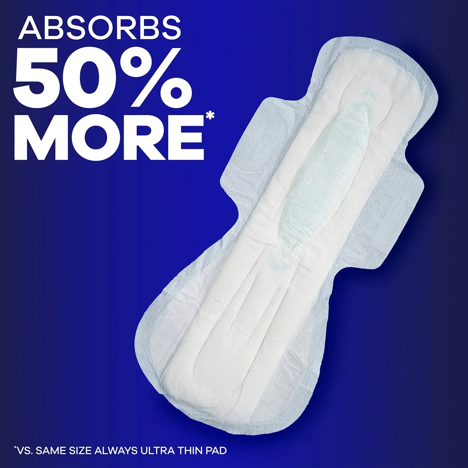 Always Maxi Extra Heavy Overnight Pads with Flex-Wings, Unscented, Size 5, 54 ct. - Image 2