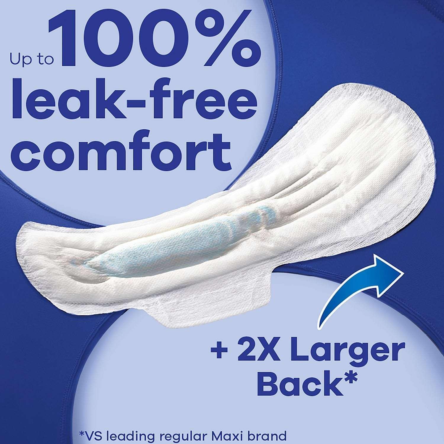 Always Maxi Overnight Pads with Wings, Size 5, 66 ct. - Image 5