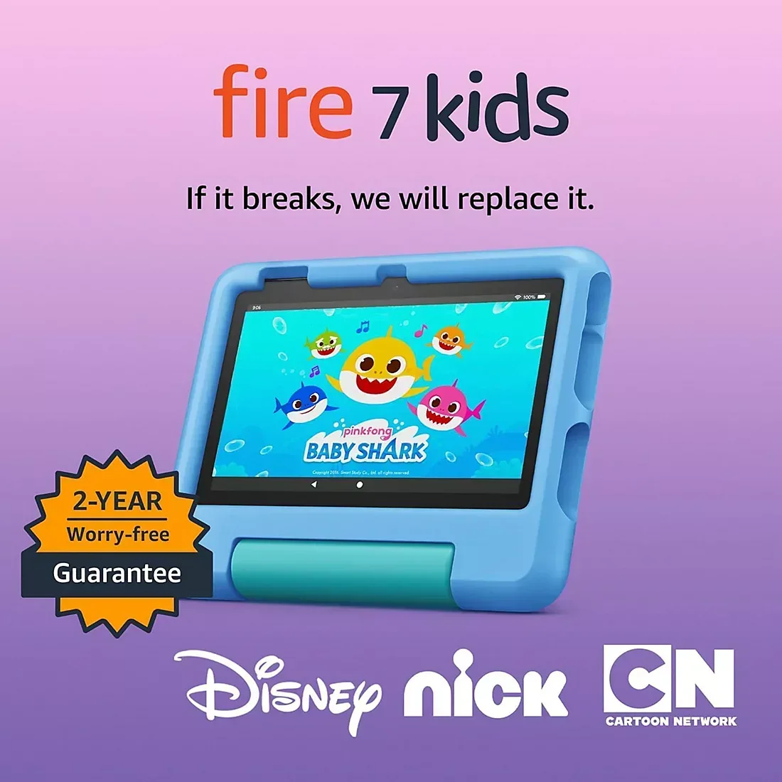 Amazon Fire 7 Kids Tablet (2024 Release), 16GB, Blue - Image 4