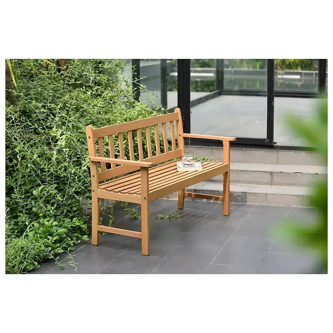 Amazonia Outdoor Patio 100% FSC Wood Bench - Image 3
