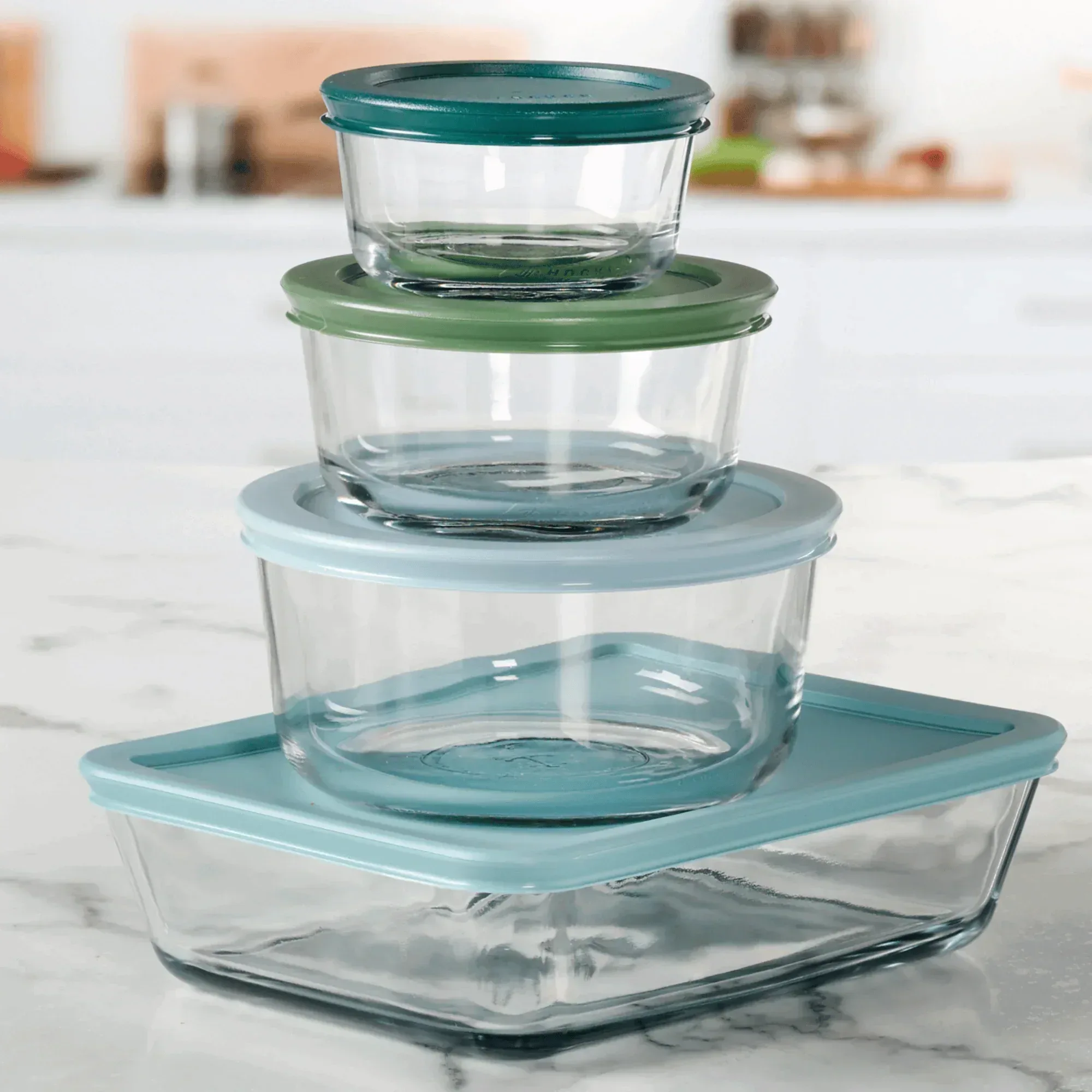 Anchor Hocking 32-Piece Glass Food Storage Containers with Colorful BPA-Free Lids - Image 6