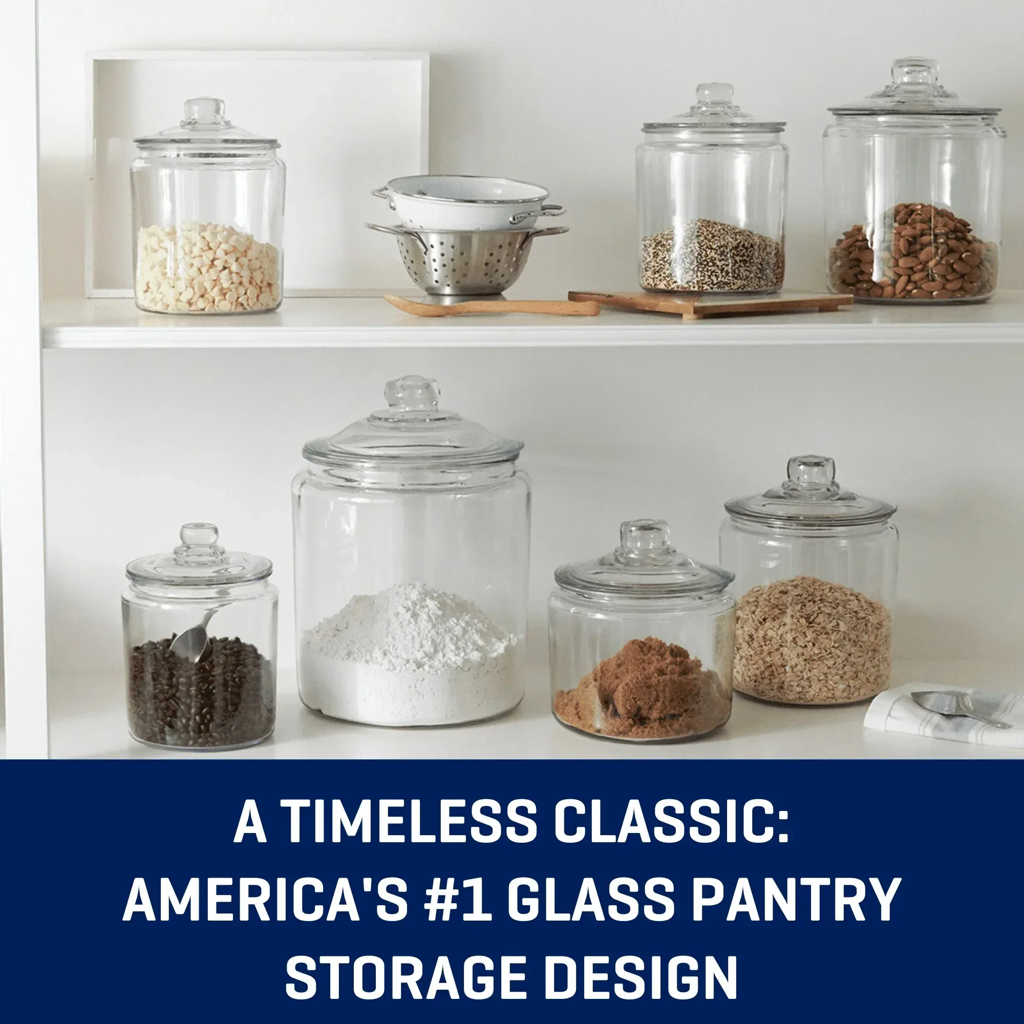 Anchor Hocking Heritage Hill Glass Jar with Lid, 1 Gallon, Well Suited to Pantry Jar Storage and Display - Image 5