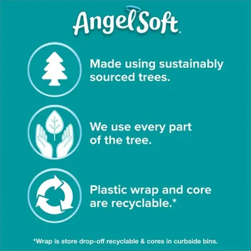 Angel Soft 2-Ply Toilet Paper (320 Sheets/Roll, 48 Mega Rolls) - Image 6