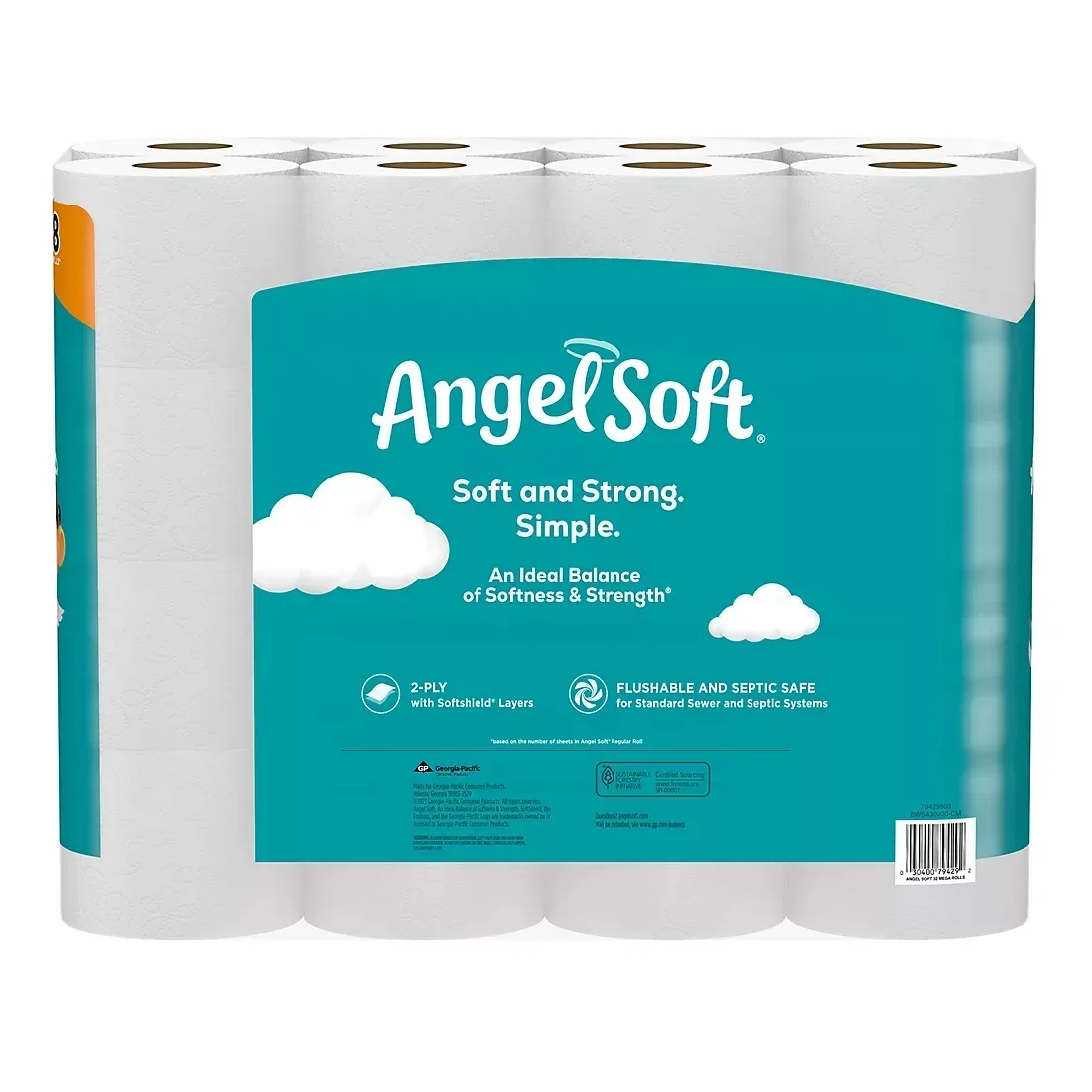 Angel Soft Mega Roll Toilet Paper, 32 pk./320 sheets per roll - Image 4
