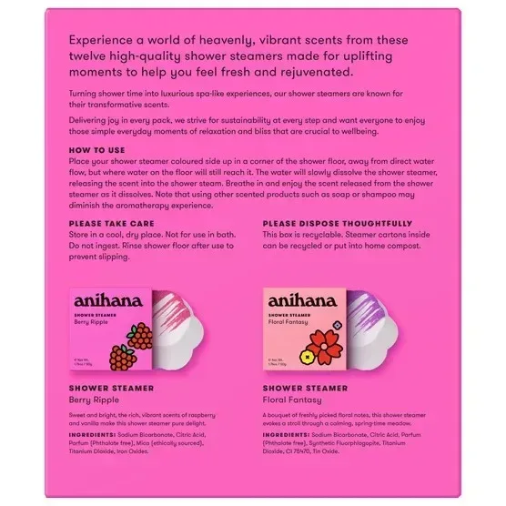 anihana Shower Steamers, 1.76 oz, 12-pack - Image 12