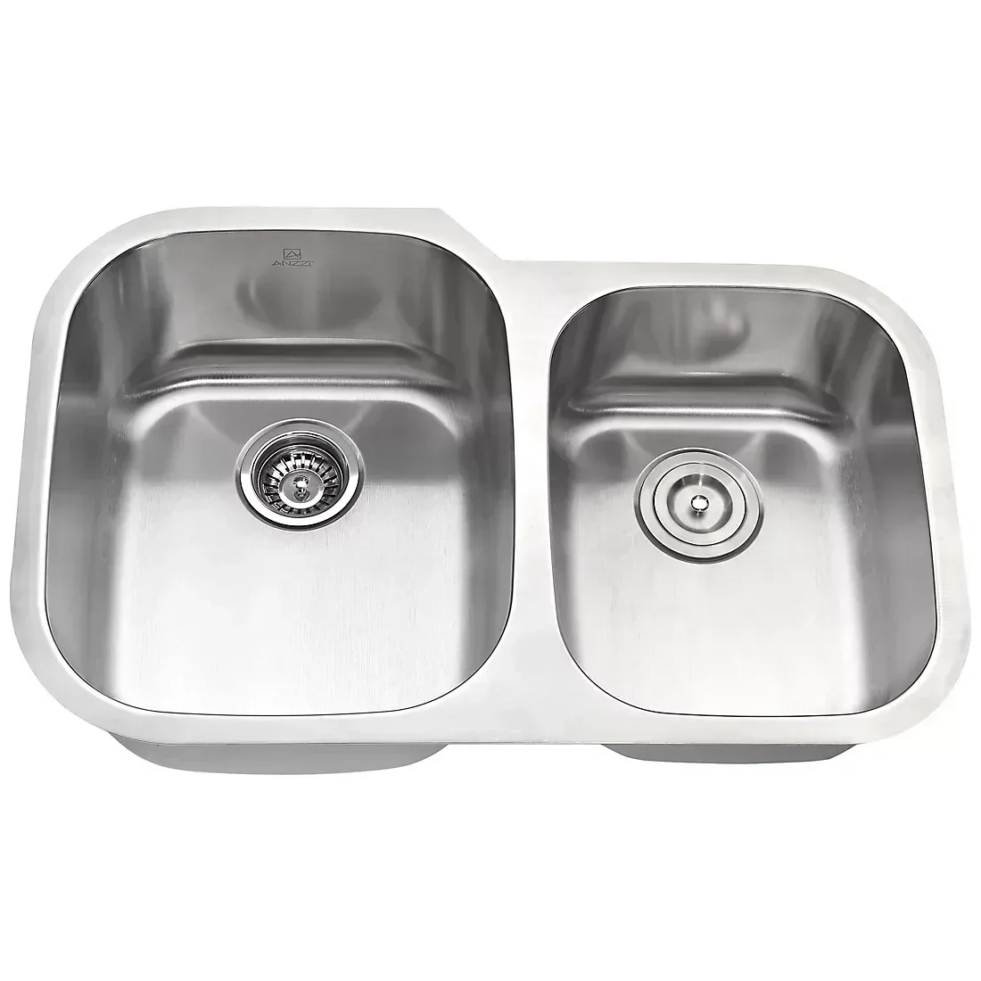 ANZZI Moore 32" x 20" Kitchen Sink - Brushed Silver - Image 5
