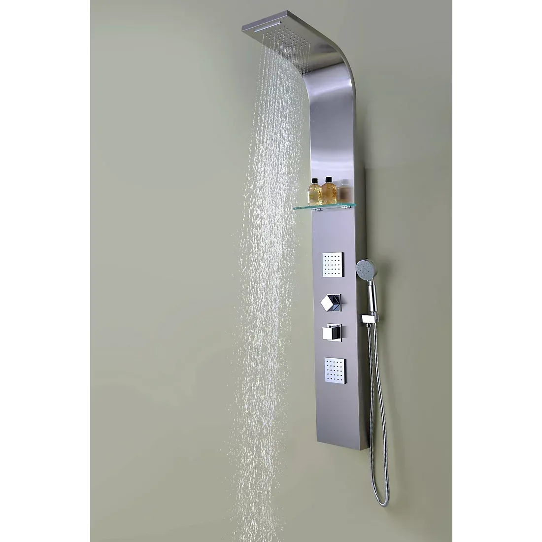 ANZZI Niagara Full-Body Shower Panel - Stainless Steel