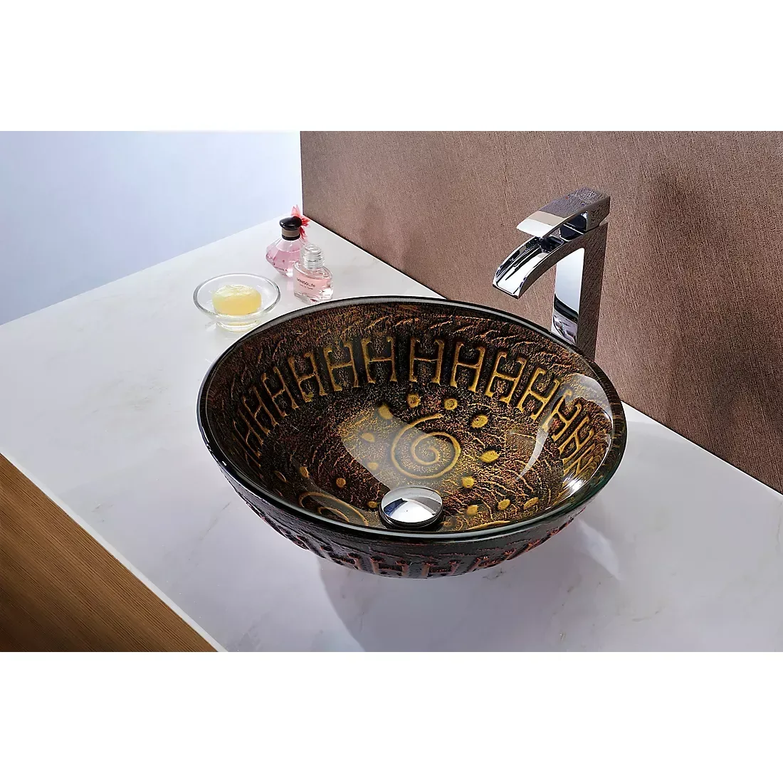 ANZZI Opus Bathroom Sink - Lustrous Brown - Image 5