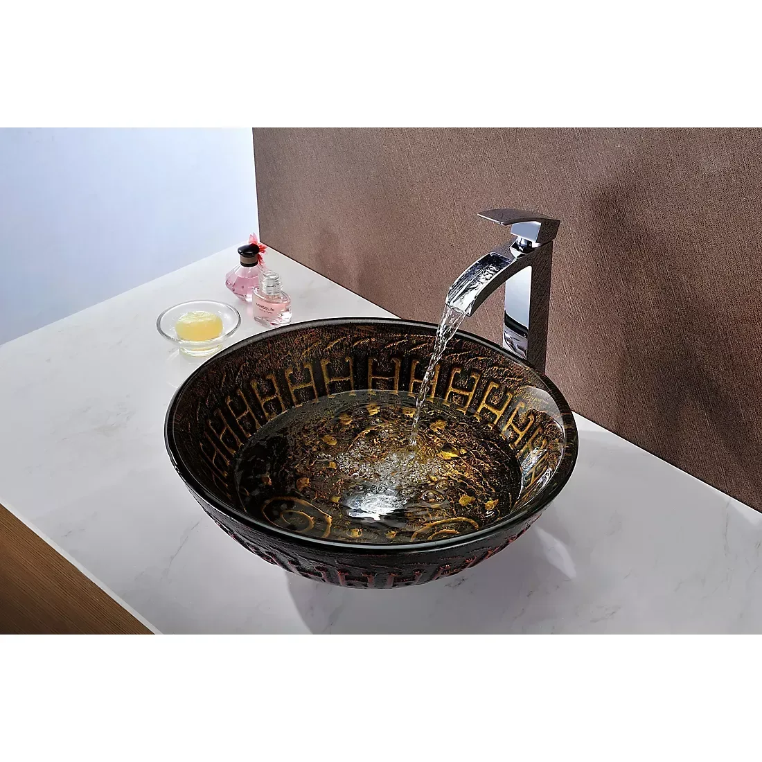 ANZZI Opus Bathroom Sink - Lustrous Brown - Image 6