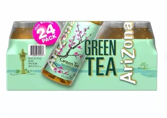 AriZona Green Tea with Ginseng and Honey 16 fl. oz., 24 pk. - Image 2