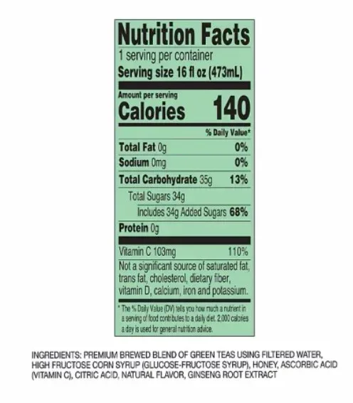 AriZona Green Tea with Ginseng and Honey 16 fl. oz., 24 pk. - Image 5