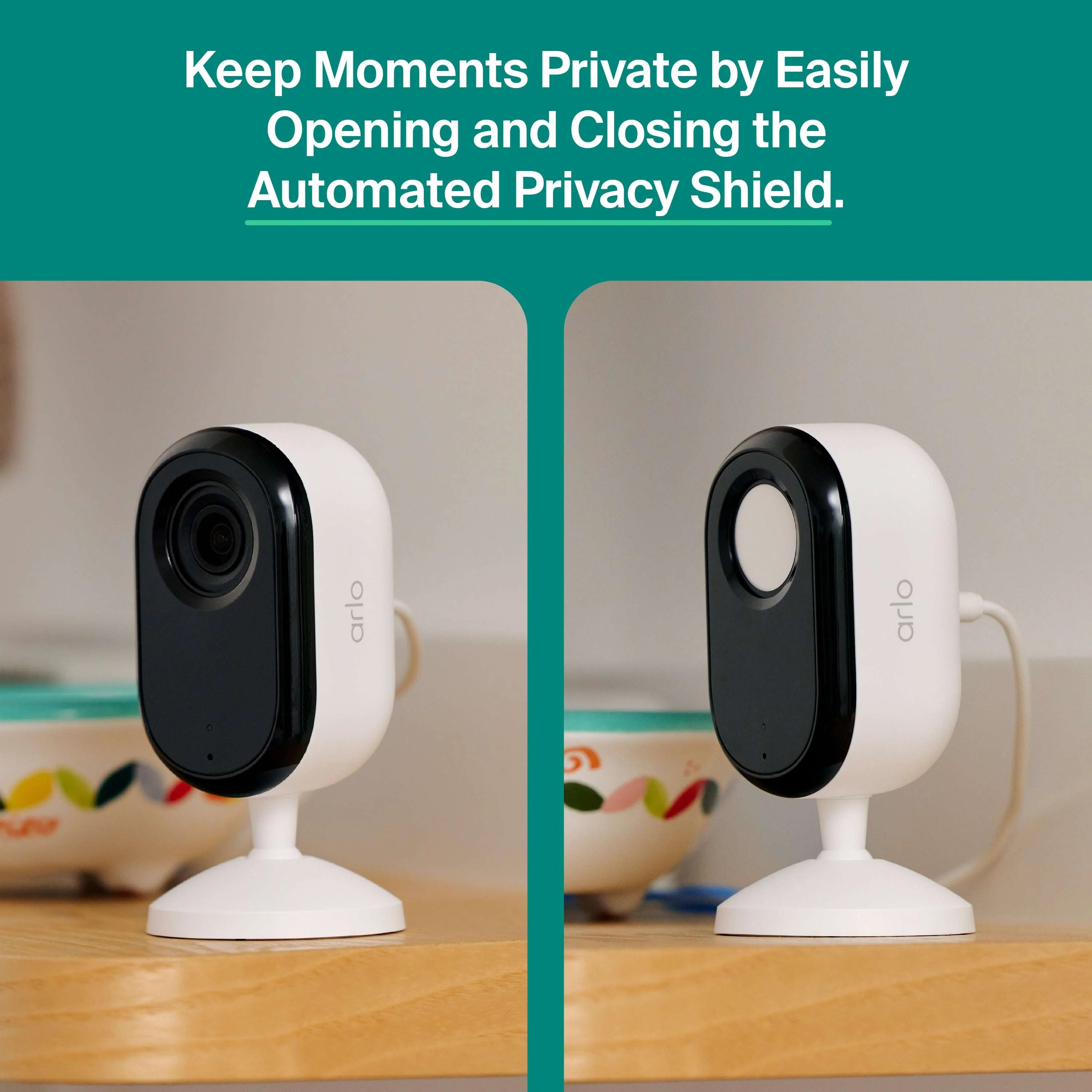 Arlo Essential Indoor Security Camera (3rd Gen, 2025 Release) - HD Video, Wired Plug-In Power, Automated Privacy Shield - Image 6