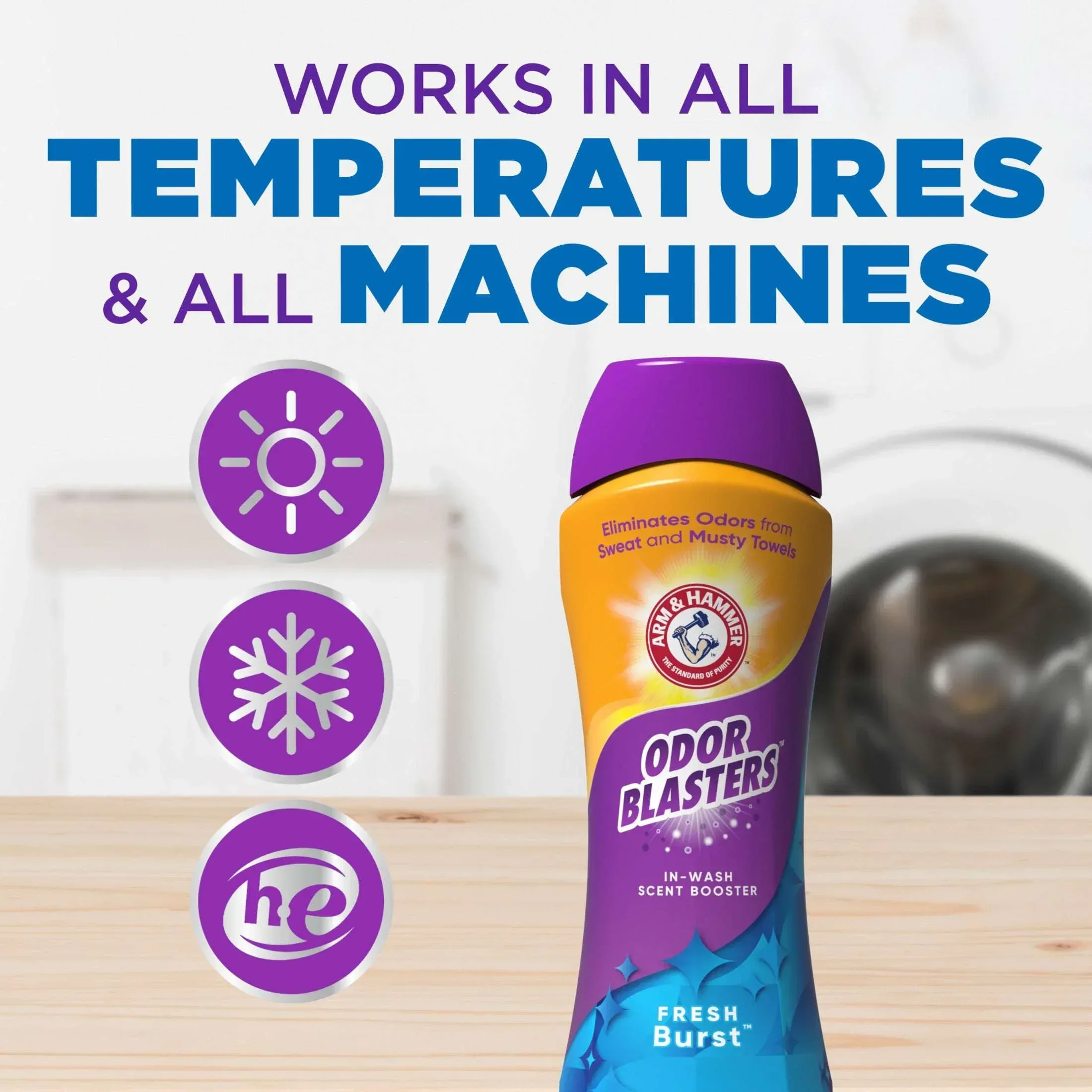 ARM & HAMMER Odor Blasters Fresh Burst In-Wash Laundry Scent Booster, 24 oz Bottle - Image 10