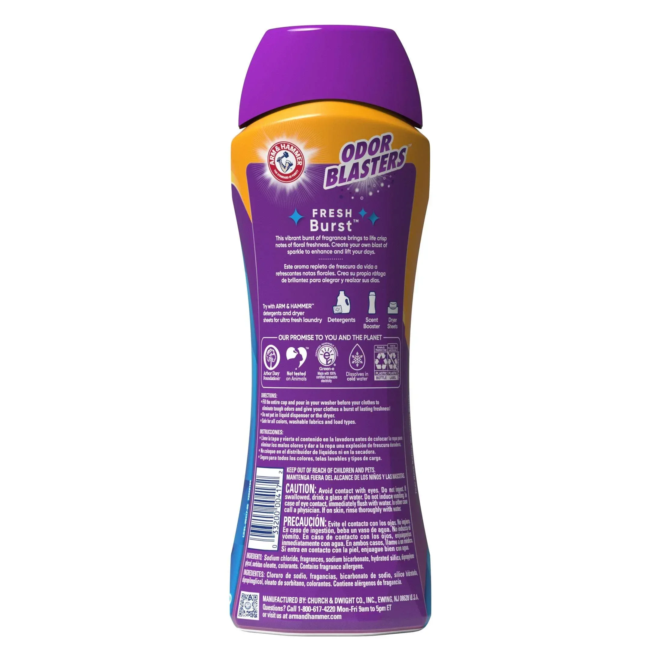 ARM & HAMMER Odor Blasters Fresh Burst In-Wash Laundry Scent Booster, 24 oz Bottle - Image 12