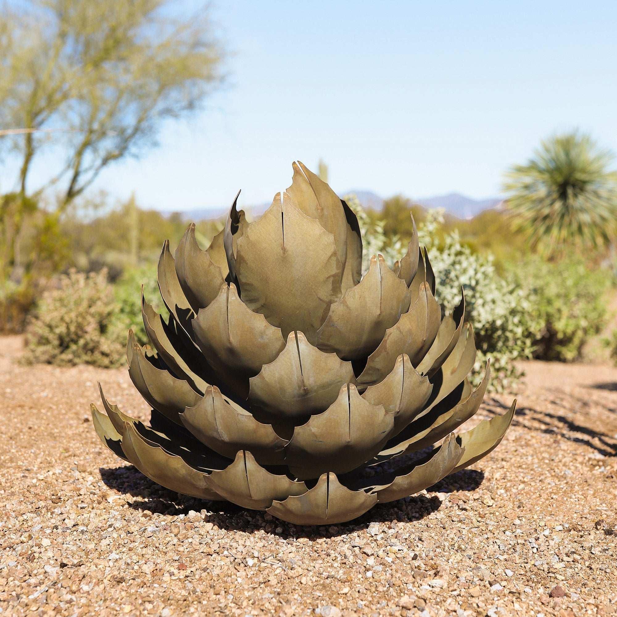Artichoke Agave Sculpture by Desert Steel - Image 5
