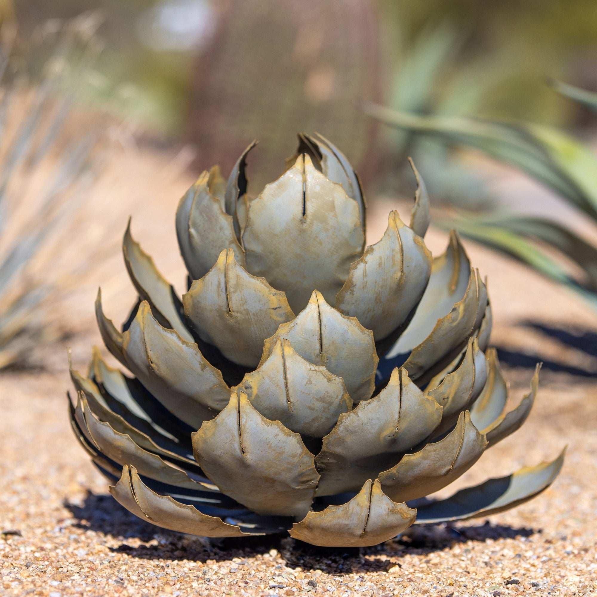 Artichoke Agave Sculpture by Desert Steel - Image 6