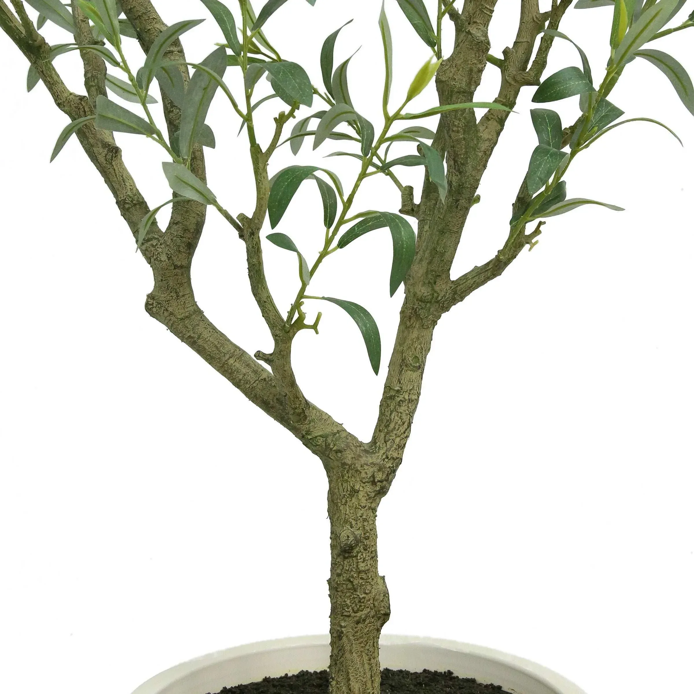 Artificial 6.5’ Olive Tree with French Planter - Image 3