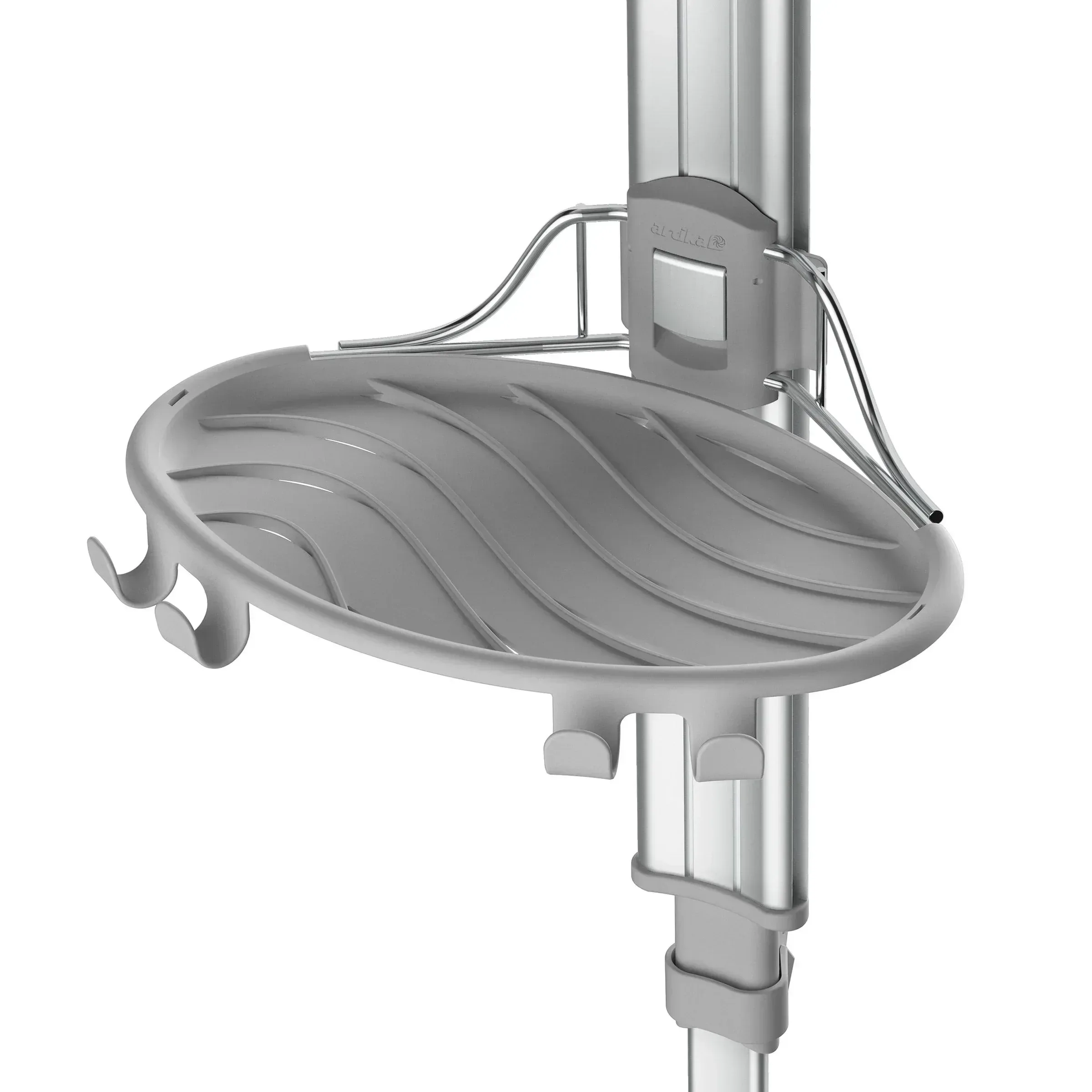 Artika Azzuro Standing Shower Caddy Light Gray - Image 4