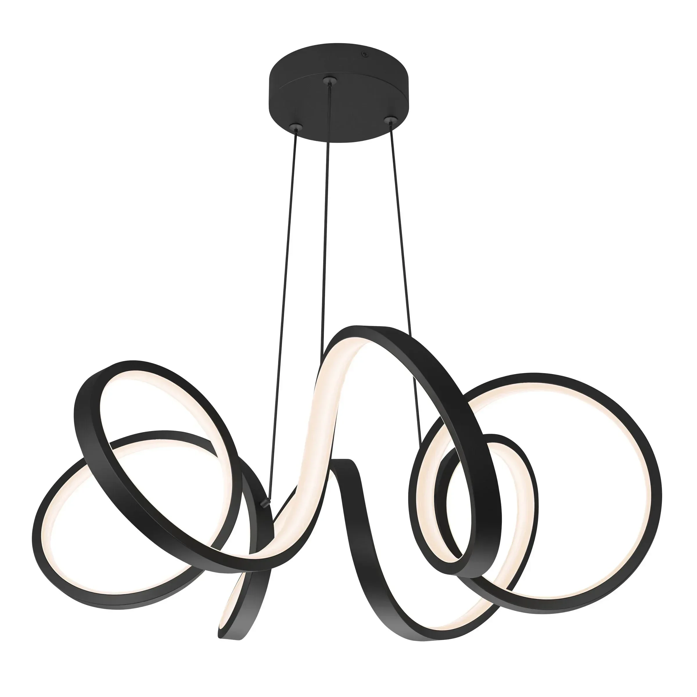 Artika Swirl Ribbon Integrated LED Pendant Light - Image 2
