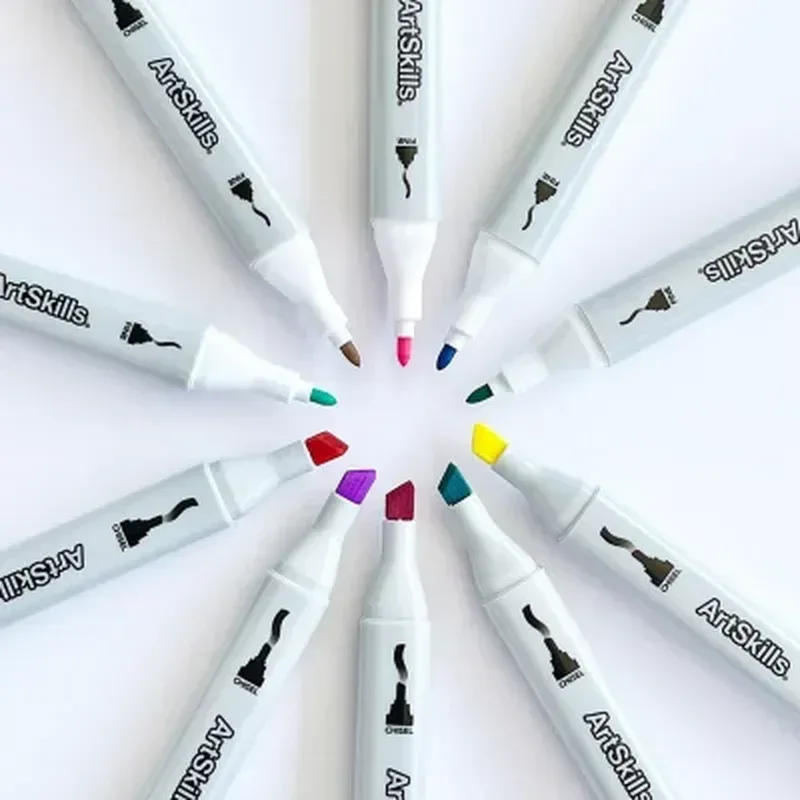 Artskills Dual-Tip Blendable Alcohol Marker Set, 30-Count - Image 4