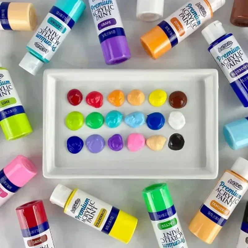 Artskills Premium Acrylic Paint Bottles Art Set, 18 Colors - Image 3