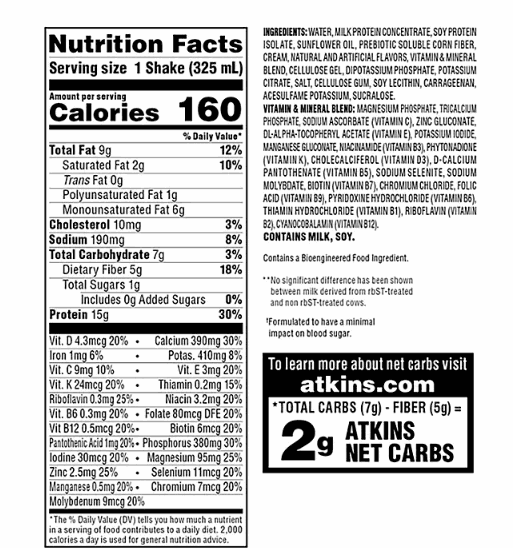 Atkins 15g Keto Protein Shake, Creamy Vanilla, 11 fl. oz., 15 Pack - Image 3