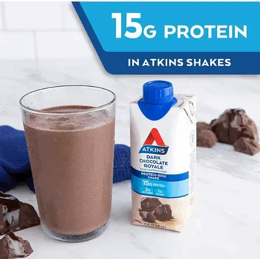Atkins 15g Keto Protein Shake, Dark Chocolate Royale  11 fl. oz., 15 pk . - Image 3