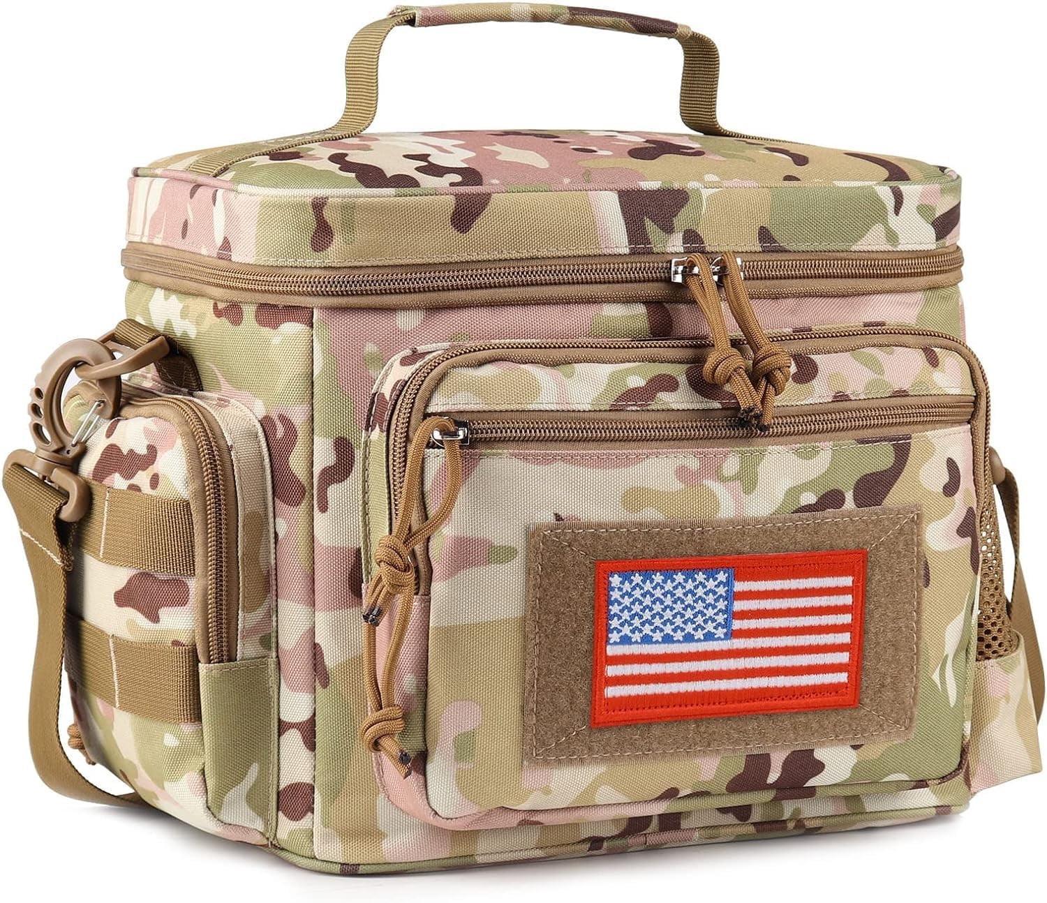 ATRIPACK Lunch Box for Men, Mens Lunch Bag with Webbing Leakproof Insulated Large Capacity Cooler Bag with Adjustable Shoulder Strap(12.3L Black) - Image 11
