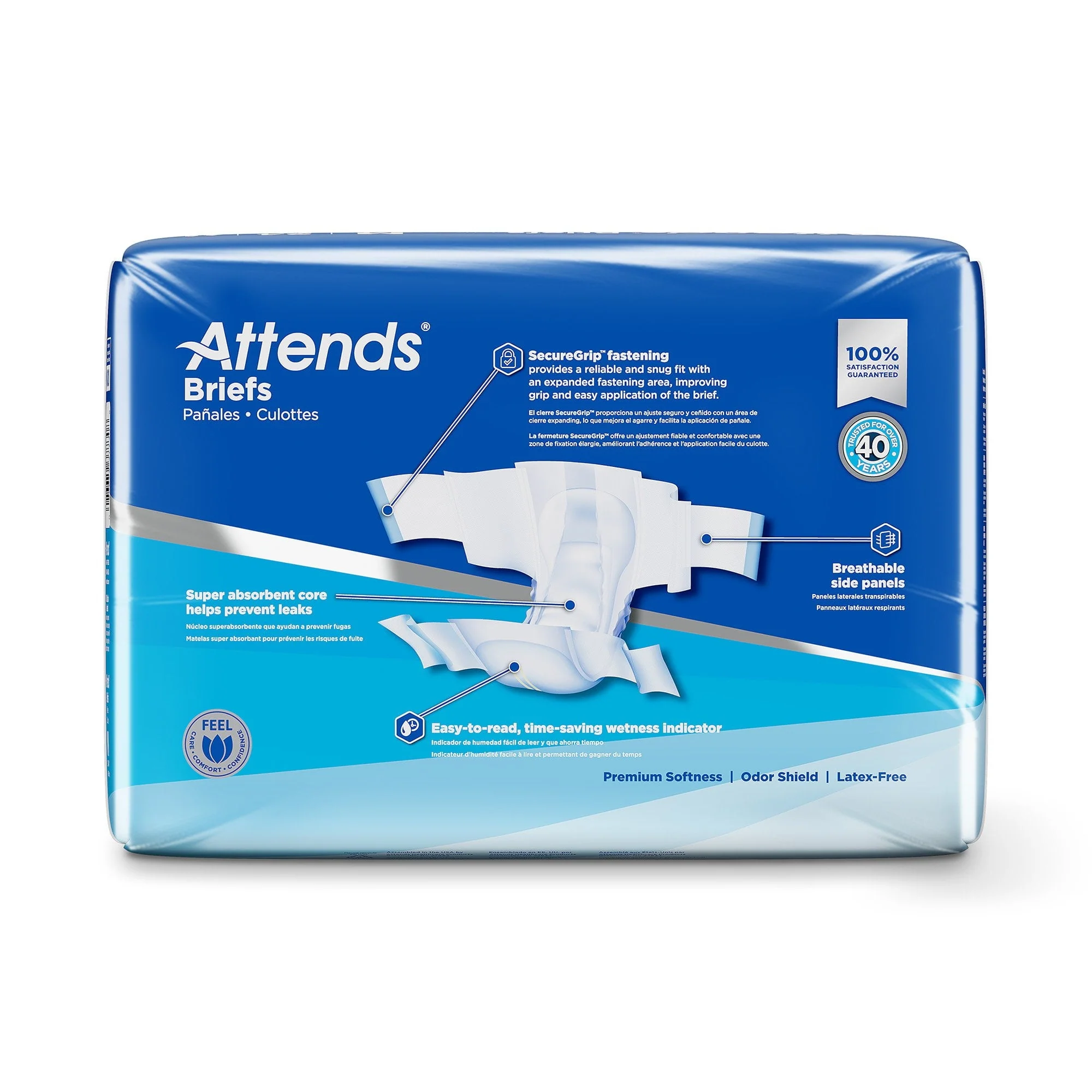 Attends Adult Incontinence Brief M Heavy Absorbency Contoured, DDA20, Heavy to Severe, 24 Ct - Image 5