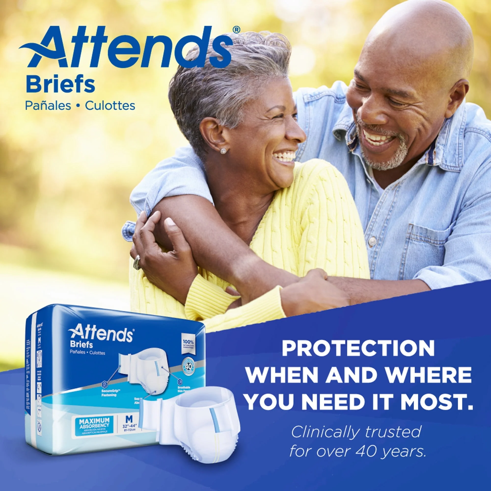 Attends Adult Incontinence Brief M Heavy Absorbency Contoured, DDA20, Heavy to Severe, 24 Ct - Image 7