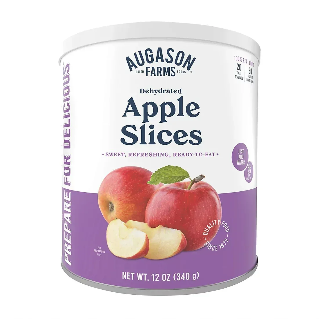 Augason Farms Dehydrated Apple Slices Can, 12 oz.
