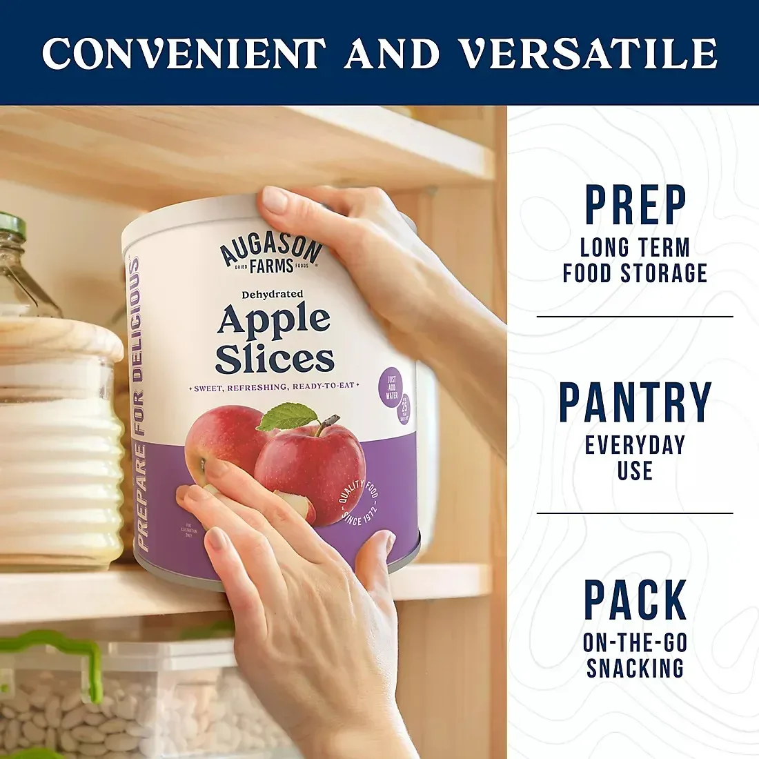 Augason Farms Dehydrated Apple Slices Can, 12 oz. - Image 5