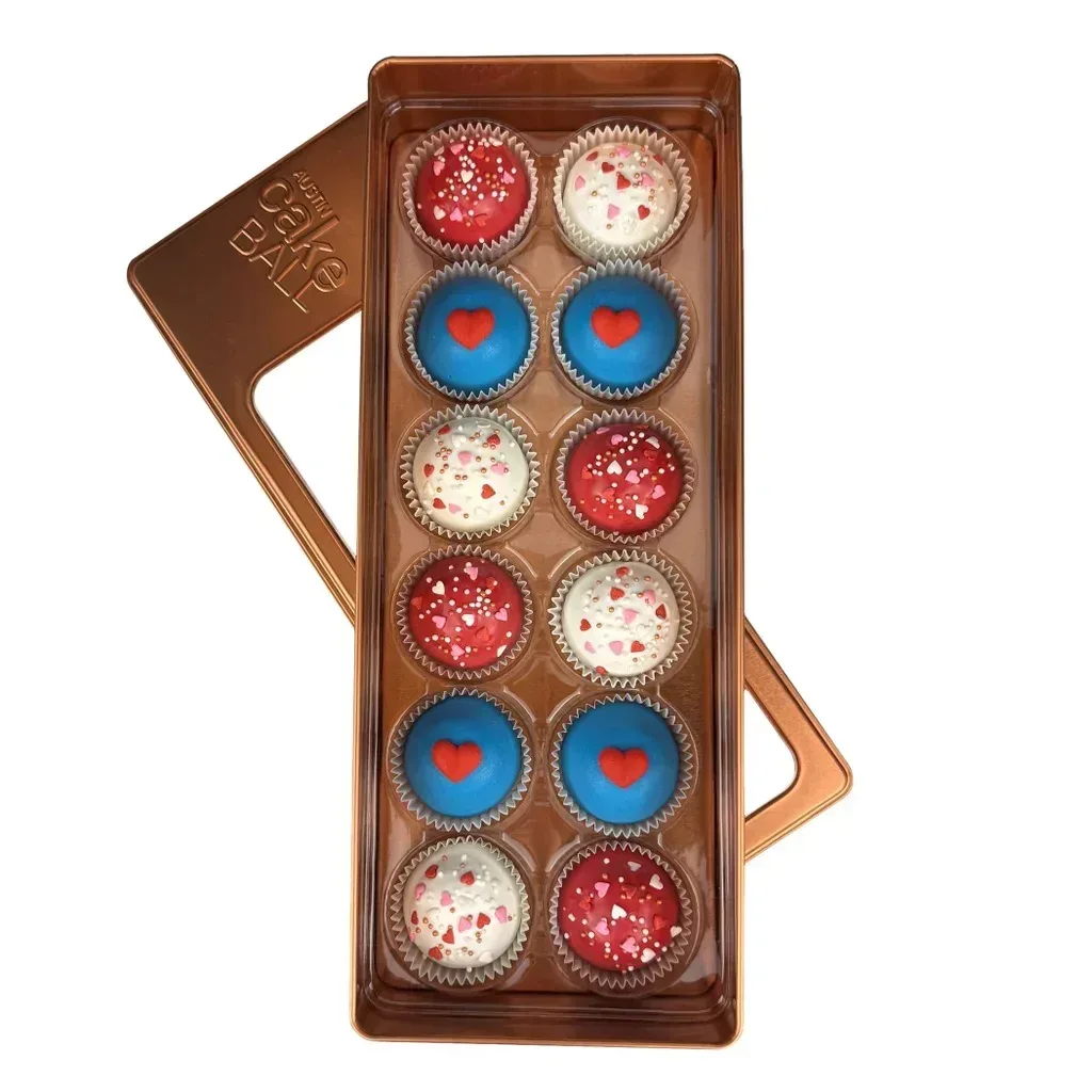 Austin Cake Ball Valentine's Day Collection, 12 Total Cake Balls