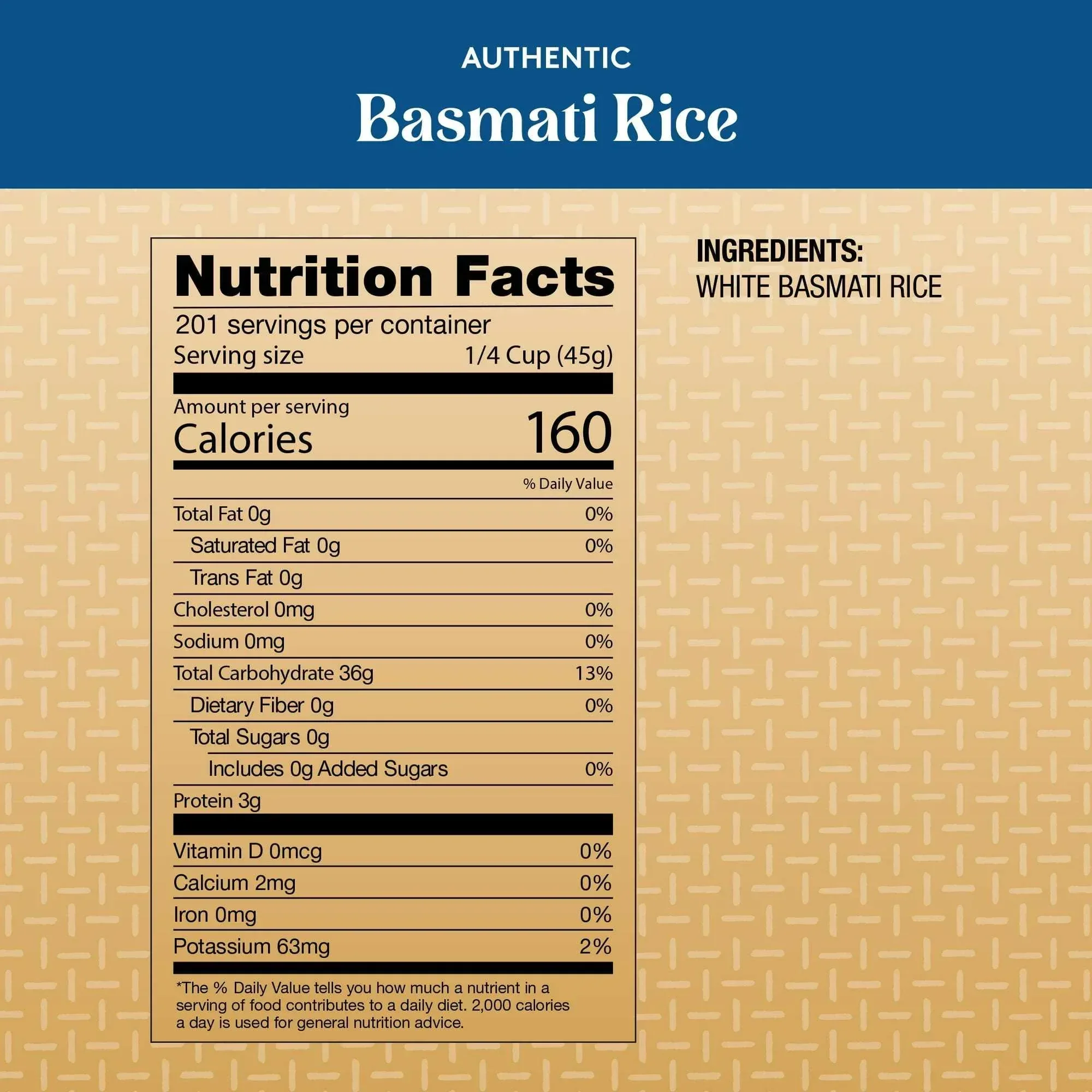 Authentic Royal Naturally Aged Indian White Basmati Rice, Long-Grain, Gluten-free - 20 lb. Bag 4.6 stars out of 12835 reviews (4.6)| 12.8K ratings - Image 9