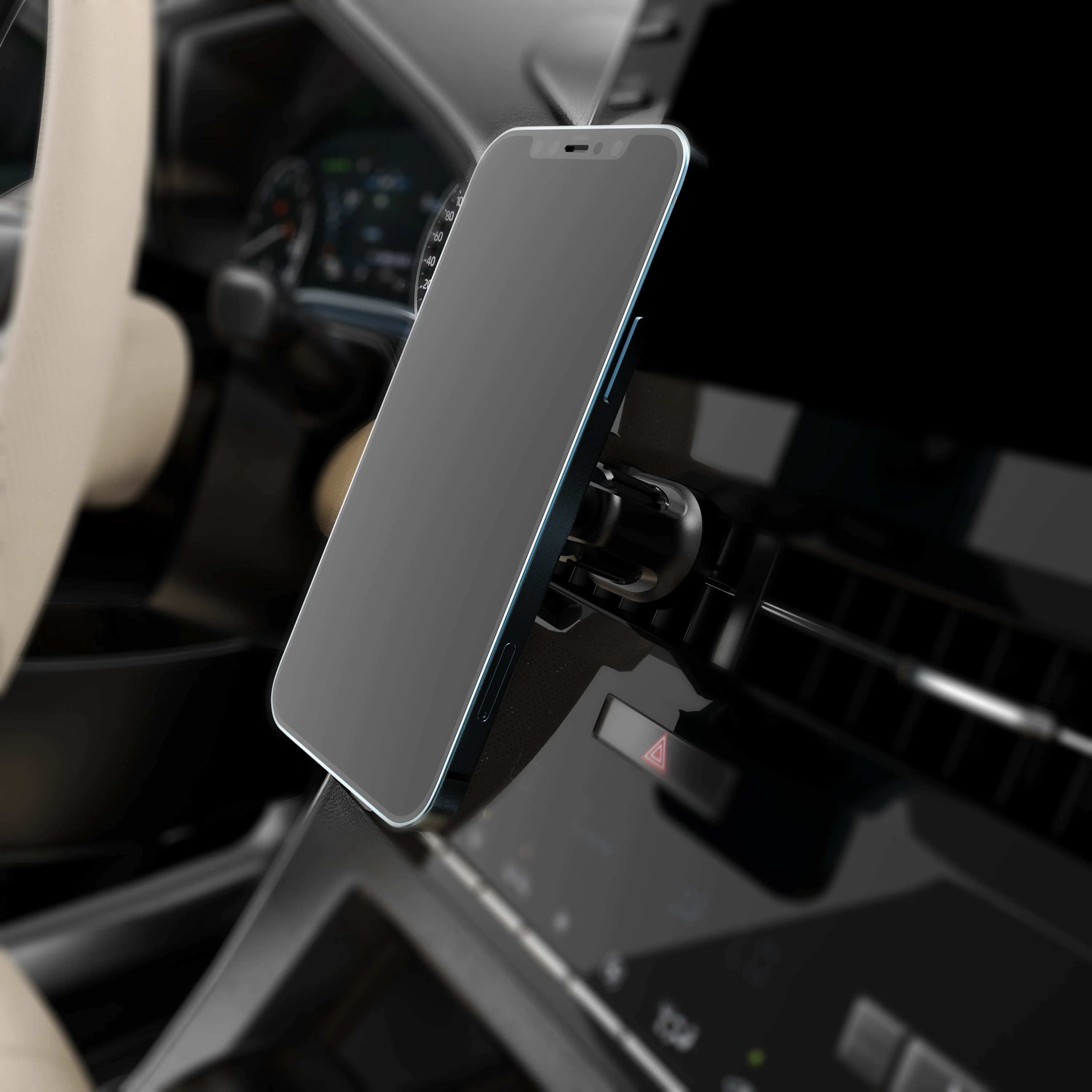 Auto Drive Magnetic Air Vent Mount Phone Holder with Stable Hook and Built-in Four Strong Magnets - Image 10